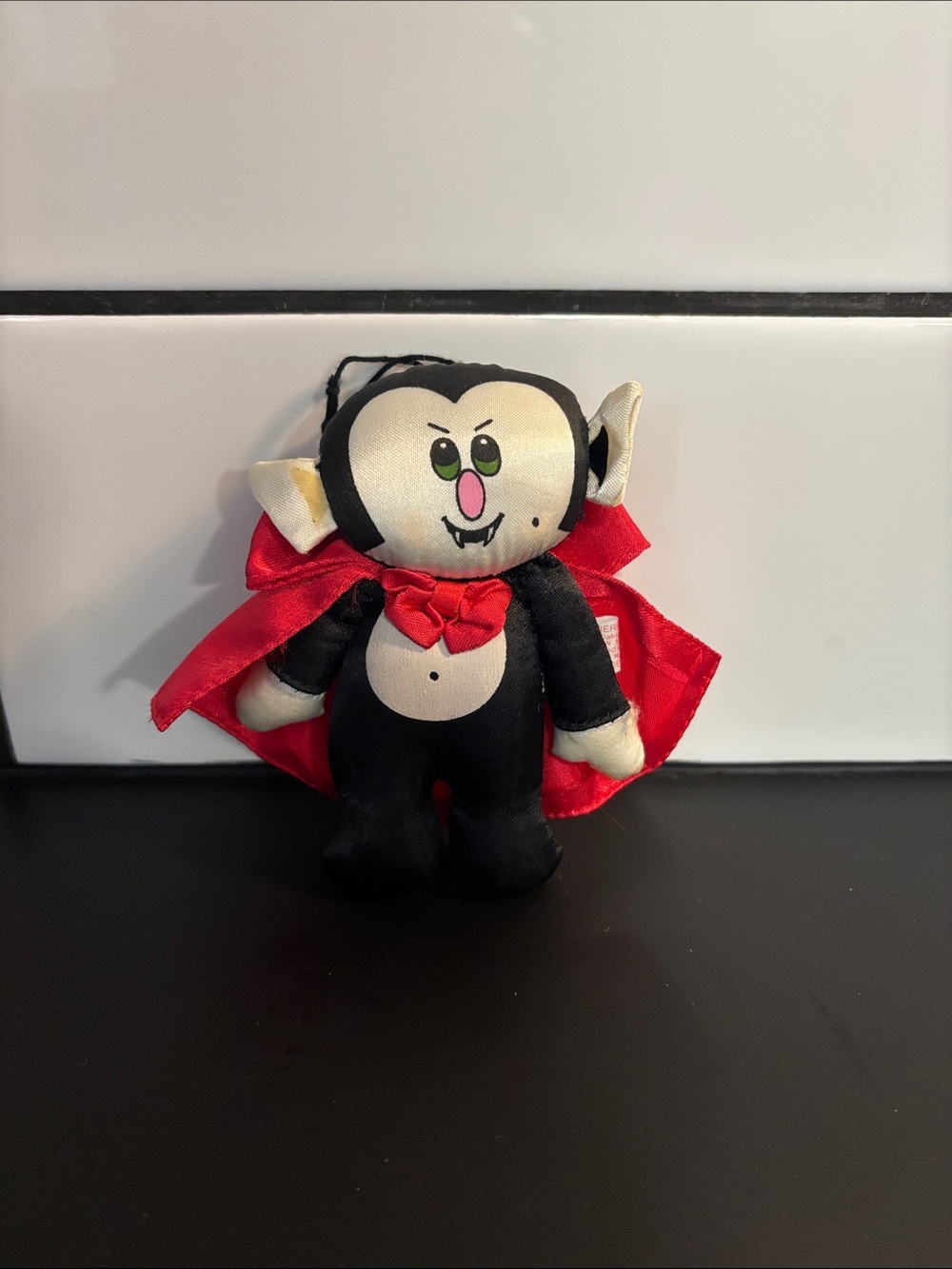 Vintage 80’s  Russ Berrie Count Dracula Vampire Plush Hanging Ornament